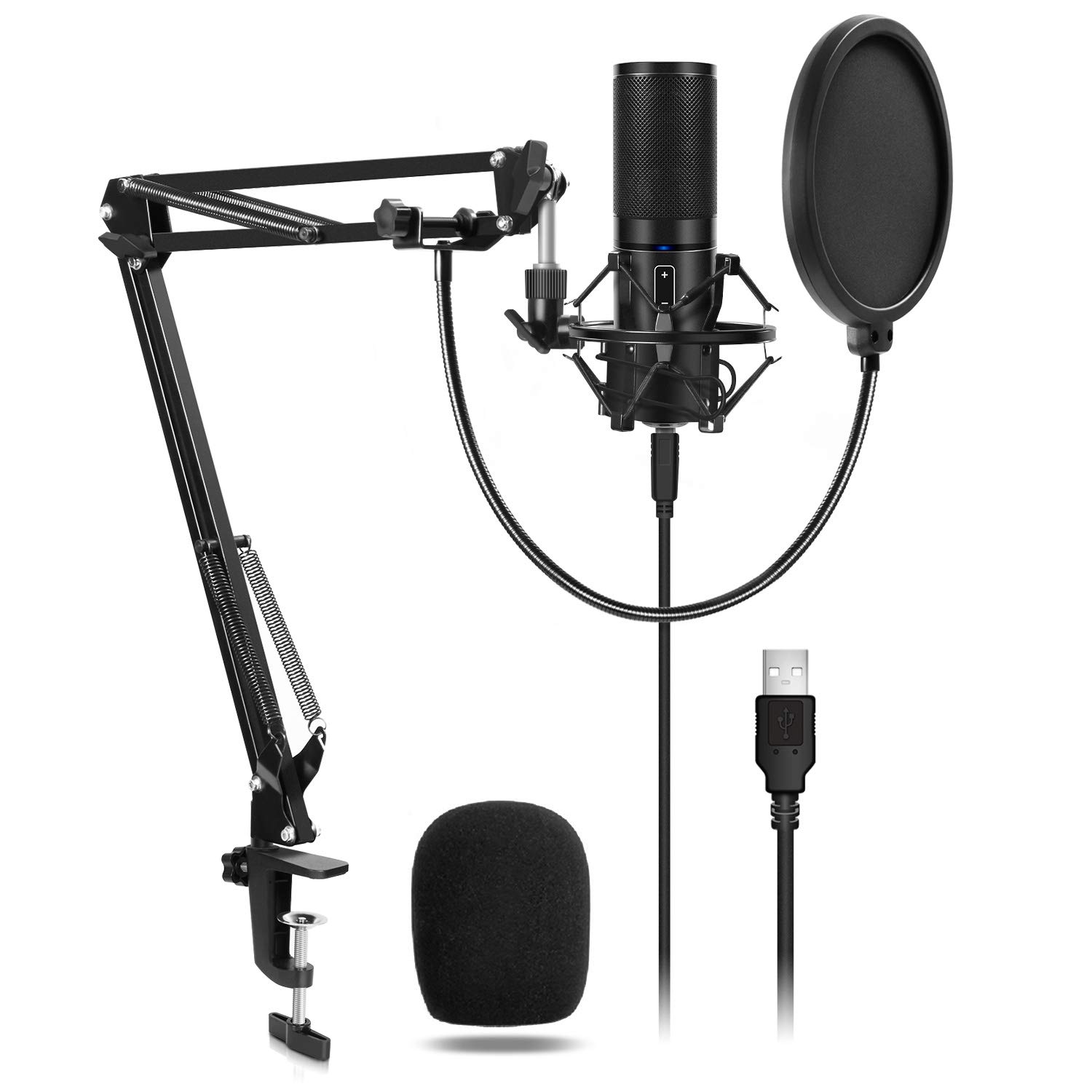tonor professional usb computer condenser microphone mic for mac pc youtube
